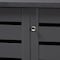 Baxton Studio Adalwin Dark Gray 3-Door Wooden Entryway Shoe Storage Cabinet 152-9171 - alternate 9